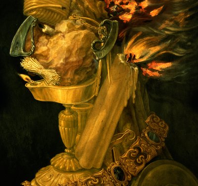 Fire (detail) by Giuseppe Arcimboldo